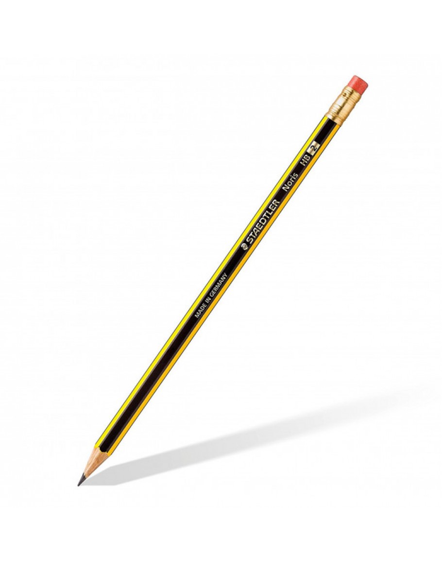 أقلام رصاص مع مساحة من ستيدلر بعدد 12 قلم في العلبة موديل HB 122
